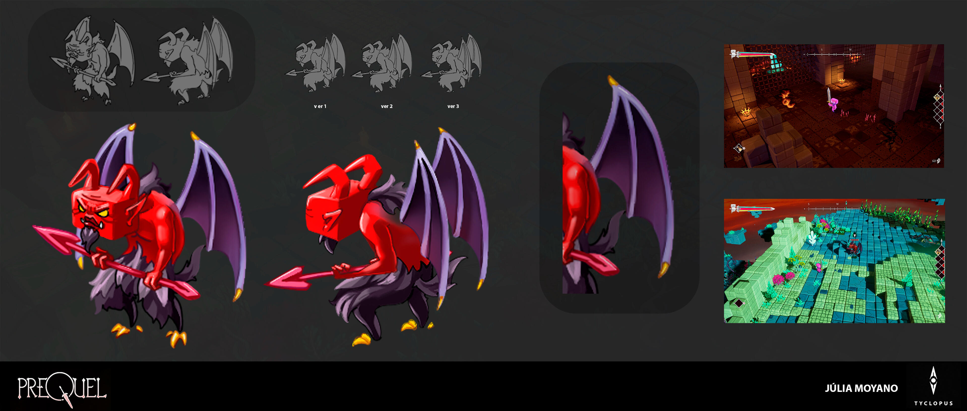 2D Art Devil Character
